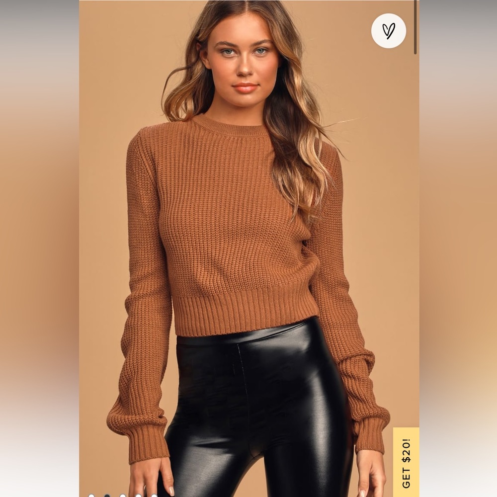 Rust orange backless sweater